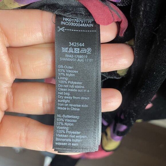 NWT MONSOON Size 4 JOANNA VELVET Burnout Floral  PRINT Blouse Witchy Whimsy Goth - Picture 7 of 10